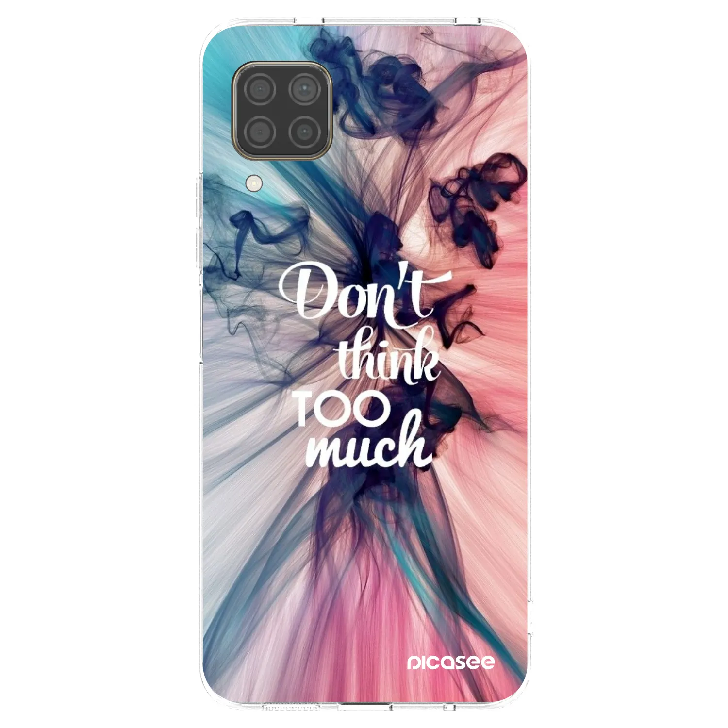 Picasee silikonowe przeźroczyste etui na Huawei P40 Lite - Don't think TOO much