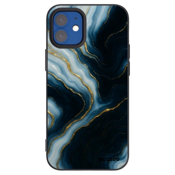 Picasee silikonowe czarne etui na Apple iPhone 12 mini - Luna