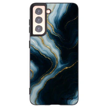 Picasee silikonowe czarne etui na Samsung Galaxy S21 5G G991B - Luna