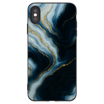 Picasee silikonowe czarne etui na Apple iPhone XS Max - Luna