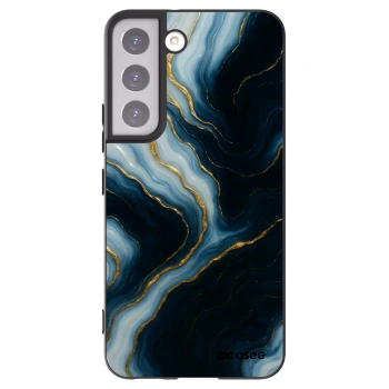 Picasee silikonowe czarne etui na Samsung Galaxy S22 5G - Luna