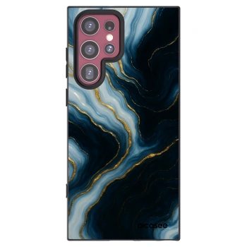 Picasee silikonowe czarne etui na Samsung Galaxy S22 Ultra 5G - Luna