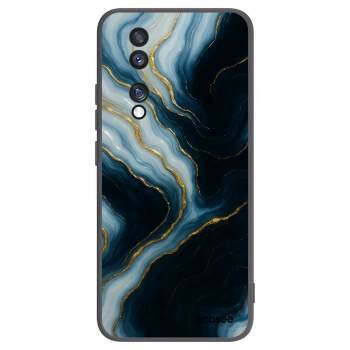 Picasee silikonowe czarne etui na Honor 70 - Luna