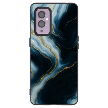 Picasee silikonowe czarne etui na OnePlus 9 - Luna