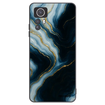 Picasee silikonowe czarne etui na Xiaomi Redmi Note 12S - Luna