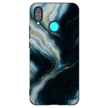 Picasee silikonowe czarne etui na Huawei Nova 3 - Luna