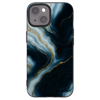 Picasee silikonowe czarne etui na Apple iPhone 15 - Luna