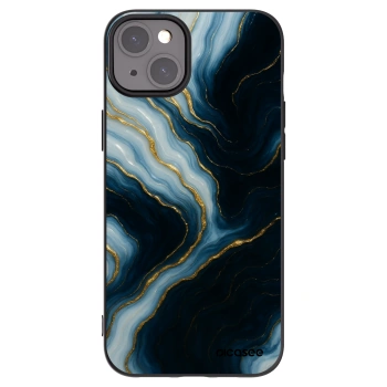 Picasee silikonowe czarne etui na Apple iPhone 15 Plus - Luna