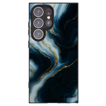 Picasee silikonowe czarne etui na Samsung Galaxy S24 Ultra S928B 5G - Luna
