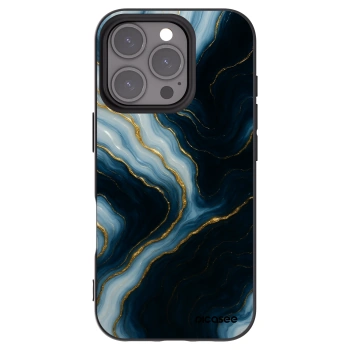 Picasee silikonowe czarne etui na Apple iPhone 16 Pro - Luna