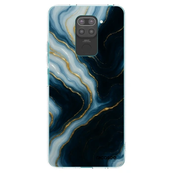 Picasee silikonowe czarne etui na Xiaomi Redmi Note 9 - Luna