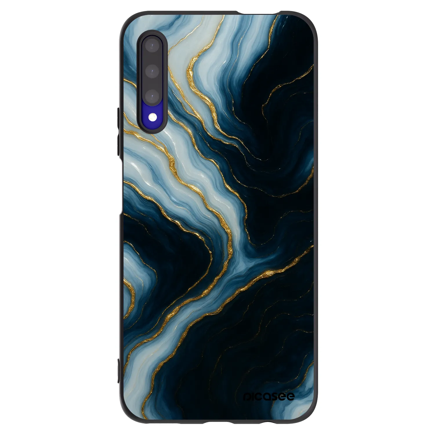 Picasee silikonowe czarne etui na Honor 9X Pro - Luna