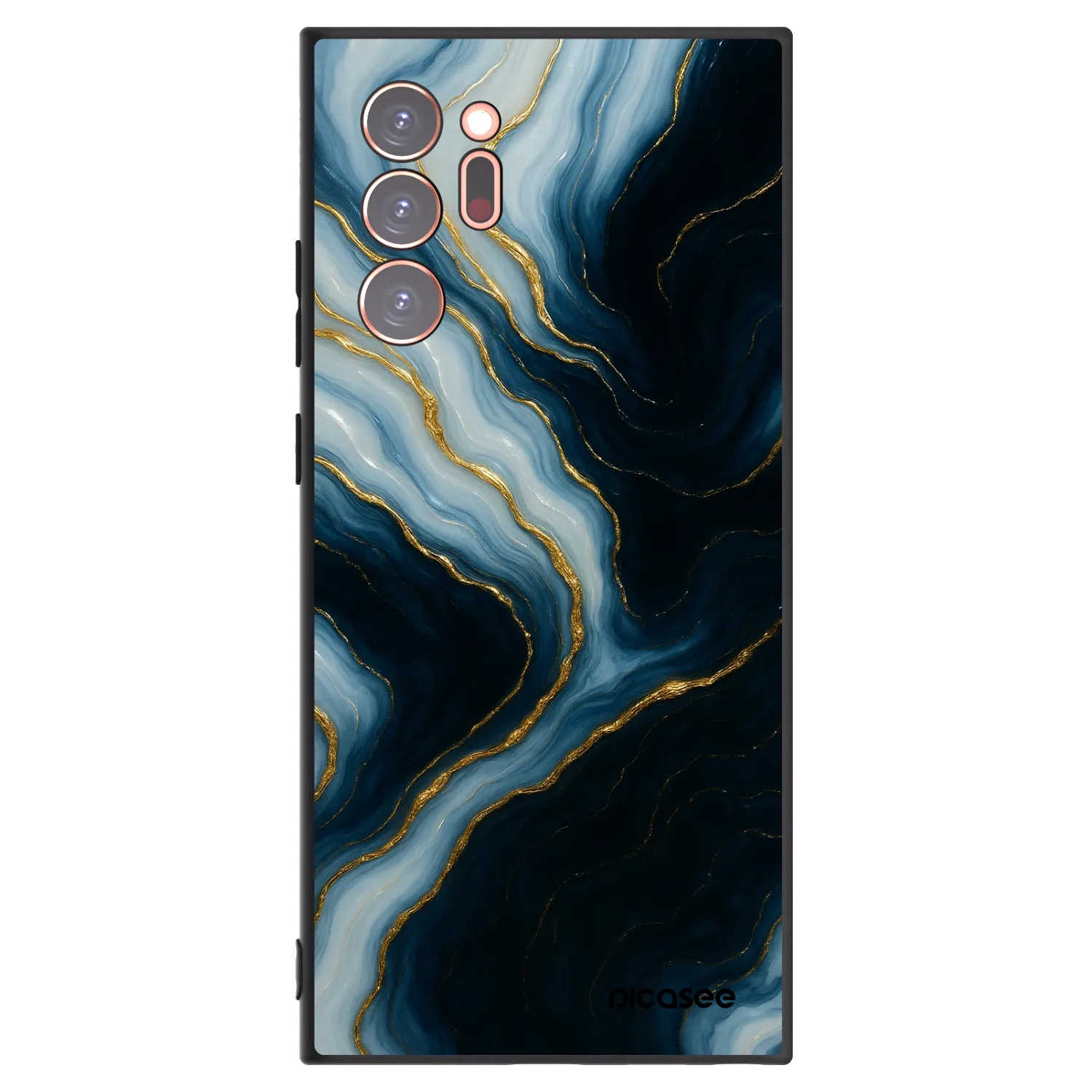 Picasee silikonowe czarne etui na Samsung Galaxy Note 20 Ultra - Luna