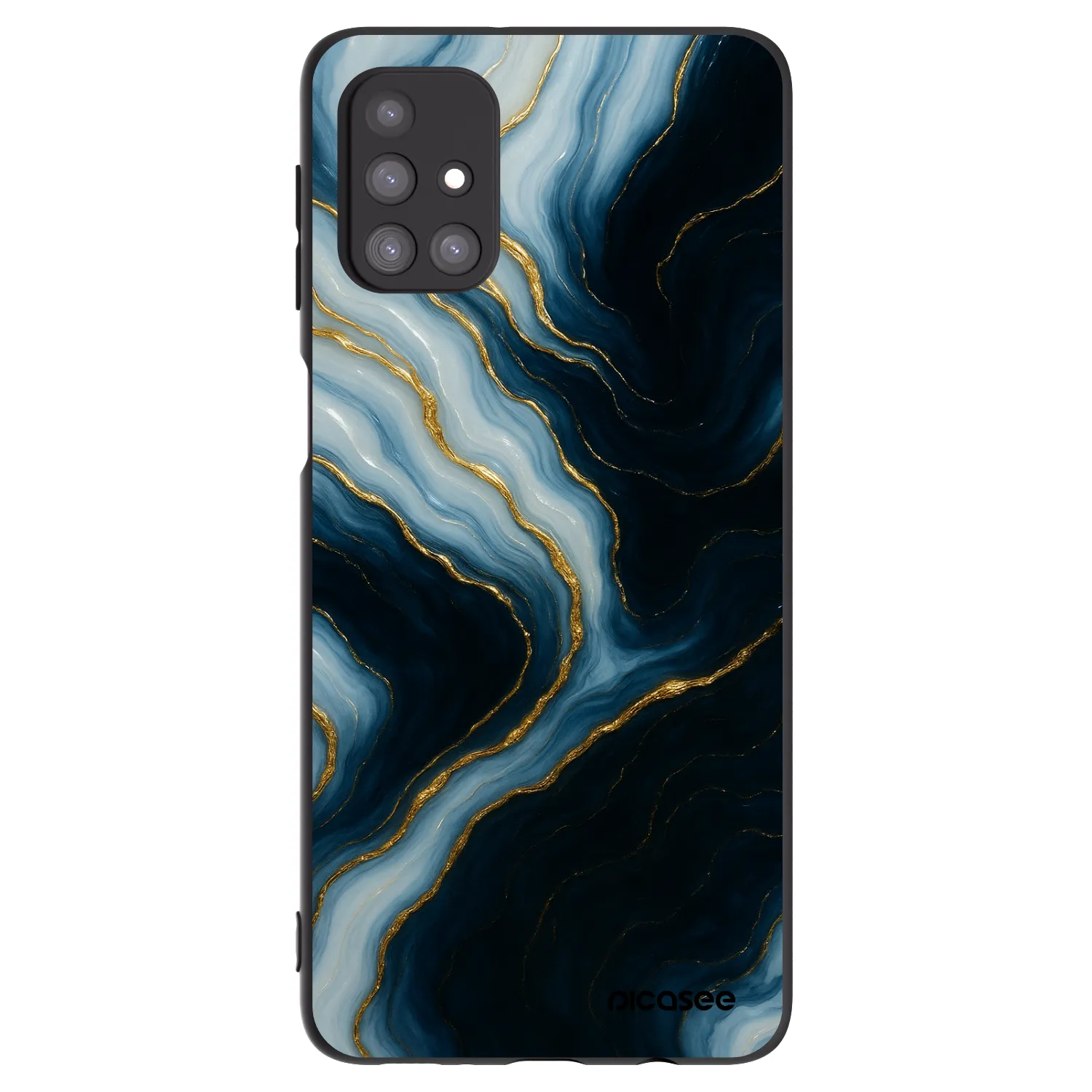 Picasee silikonowe czarne etui na Samsung Galaxy M31s - Luna