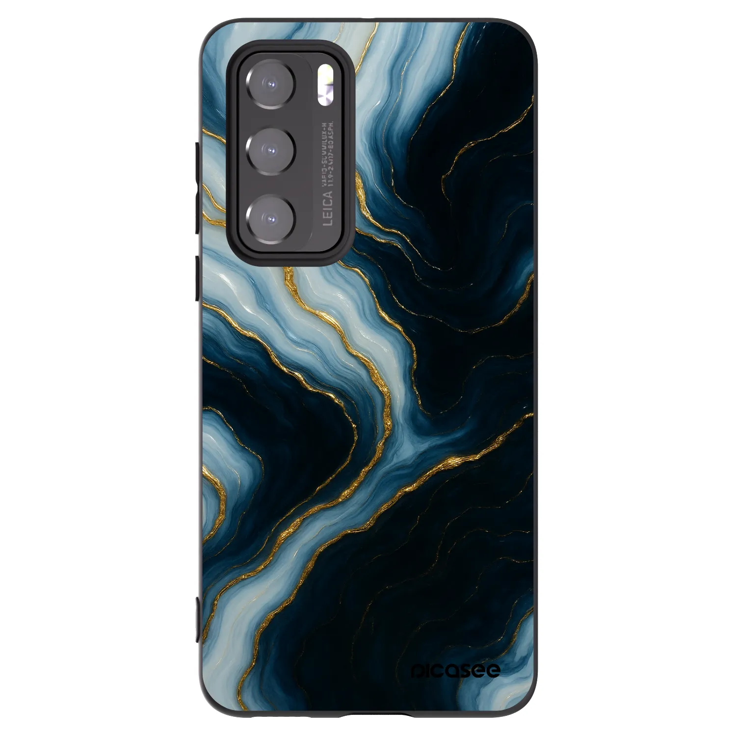 Picasee silikonowe czarne etui na Huawei P40 - Luna