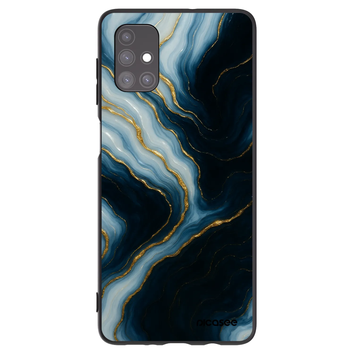 Picasee silikonowe czarne etui na Samsung Galaxy M51 M515F - Luna