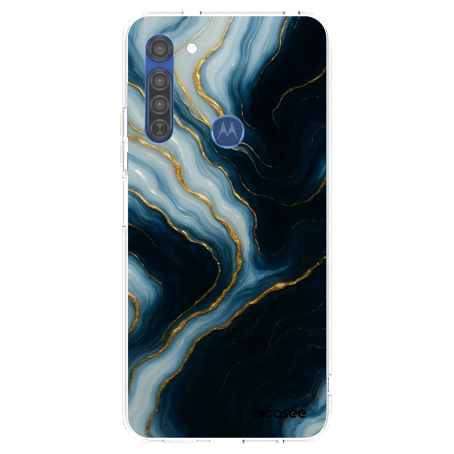 Picasee silikonowe przeźroczyste etui na Motorola Moto G8 - Luna