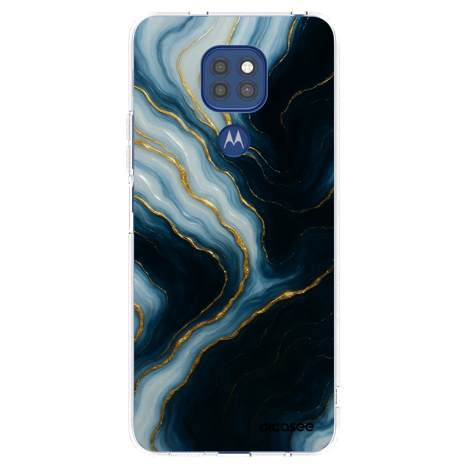 Picasee silikonowe przeźroczyste etui na Motorola Moto G9 Play - Luna