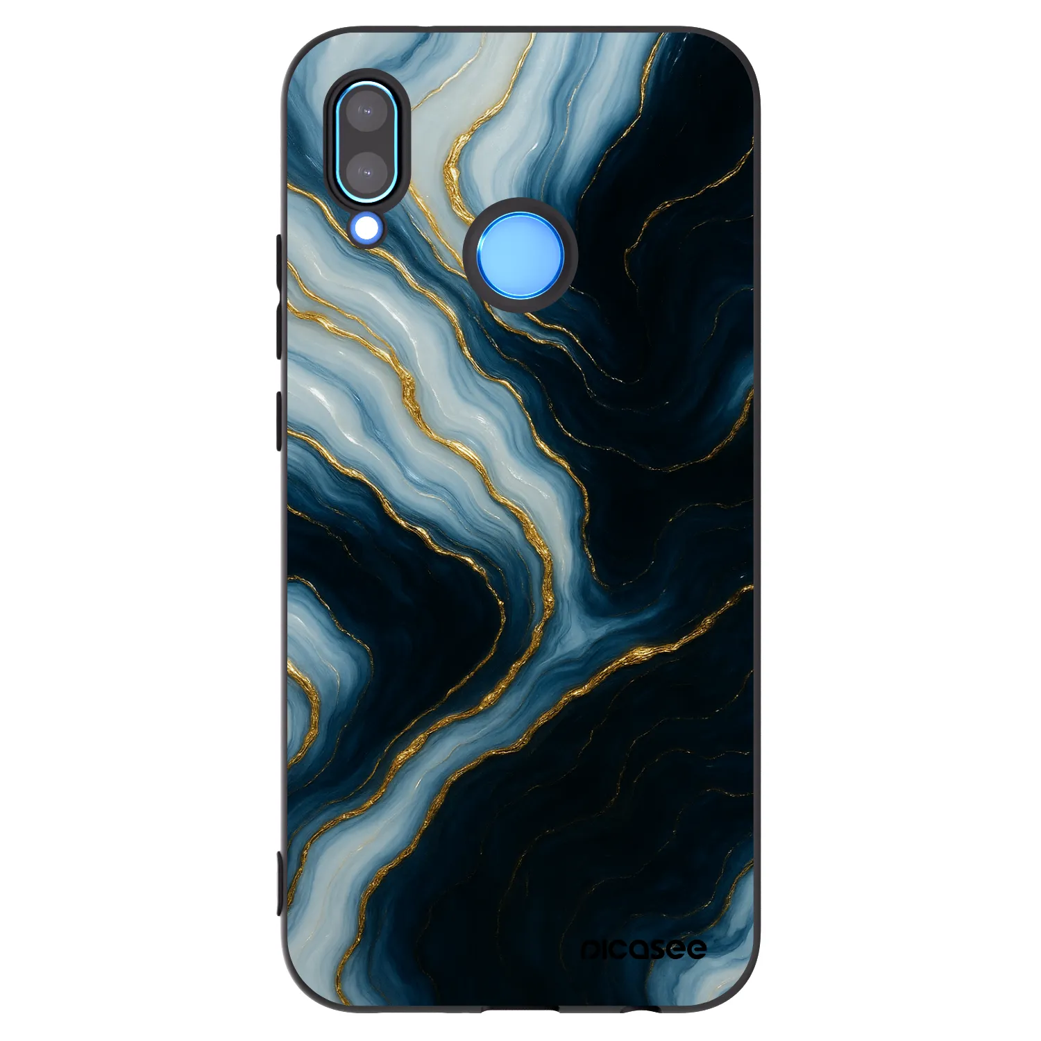 Picasee silikonowe czarne etui na Huawei P20 Lite - Luna