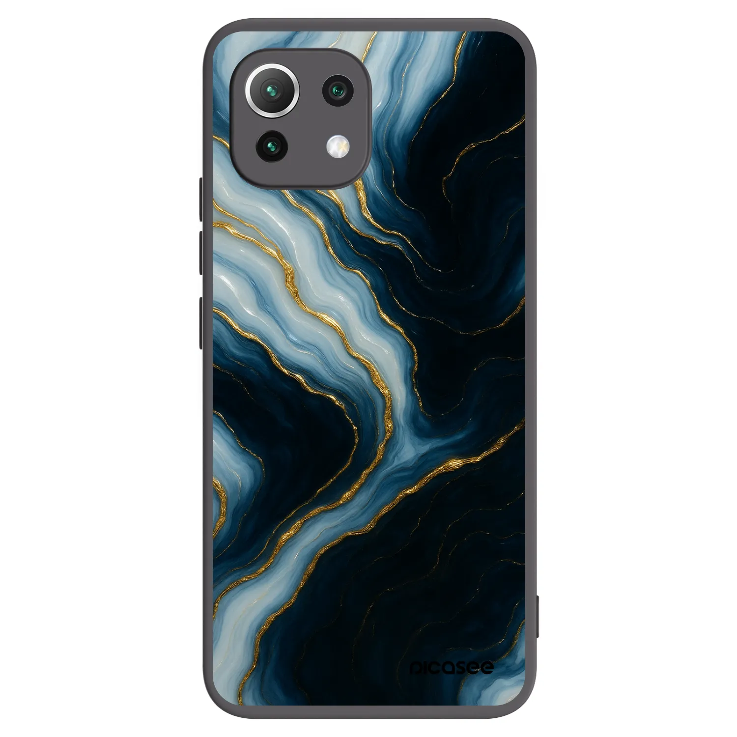 Picasee silikonowe czarne etui na Xiaomi Mi 11 Lite - Luna