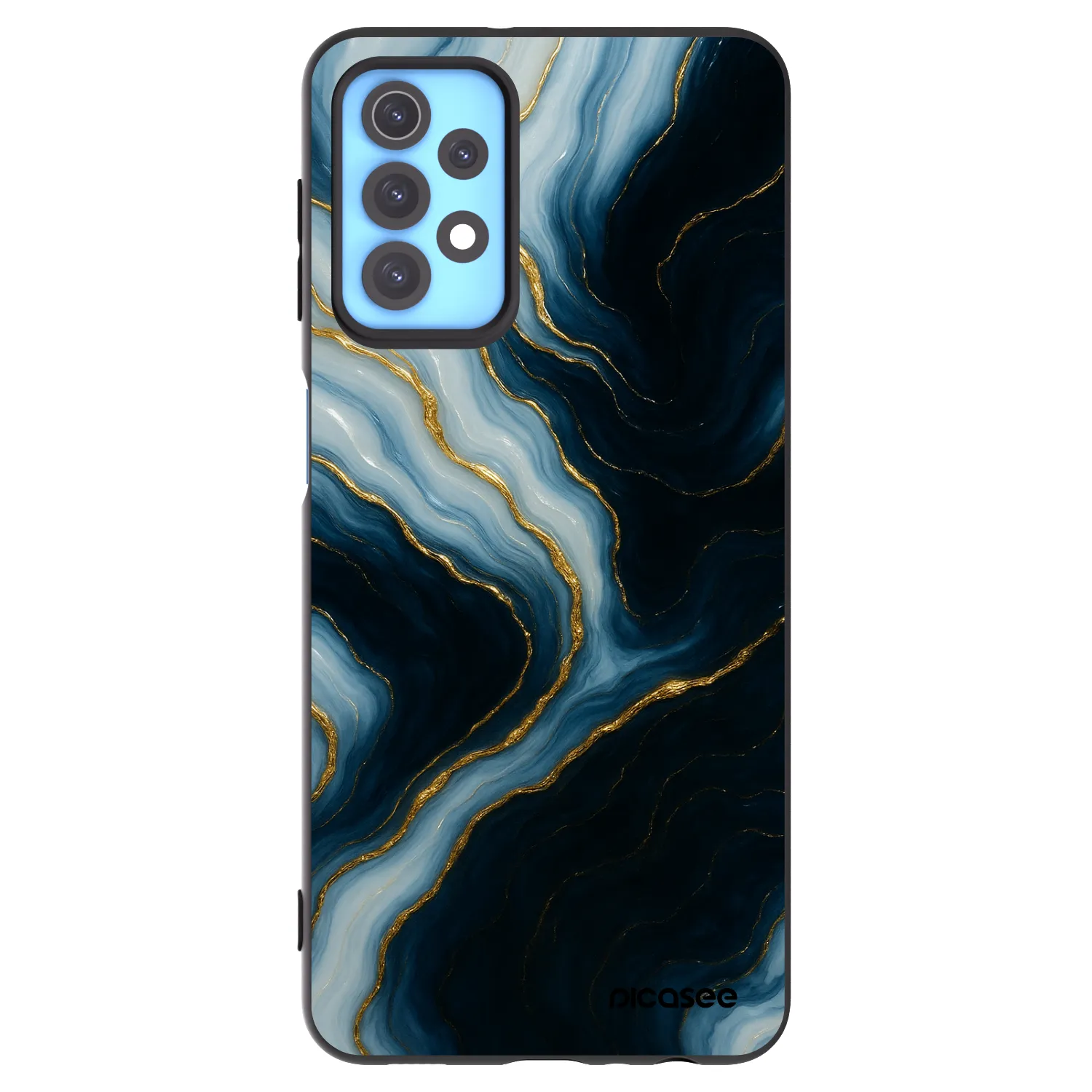 Picasee silikonowe czarne etui na Samsung Galaxy A32 4G SM-A325F - Luna