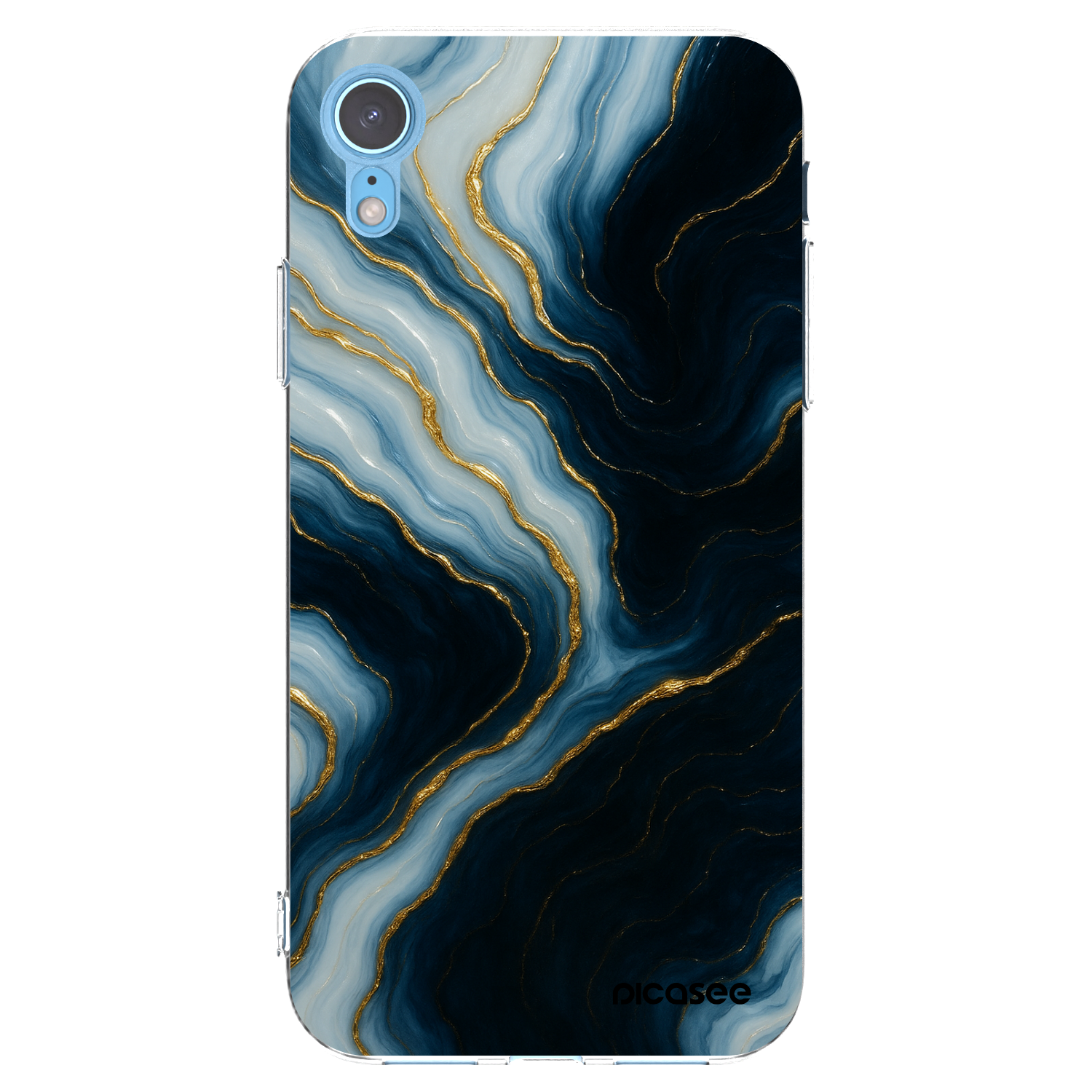 Picasee silikonowe przeźroczyste etui na Apple iPhone XR - Luna