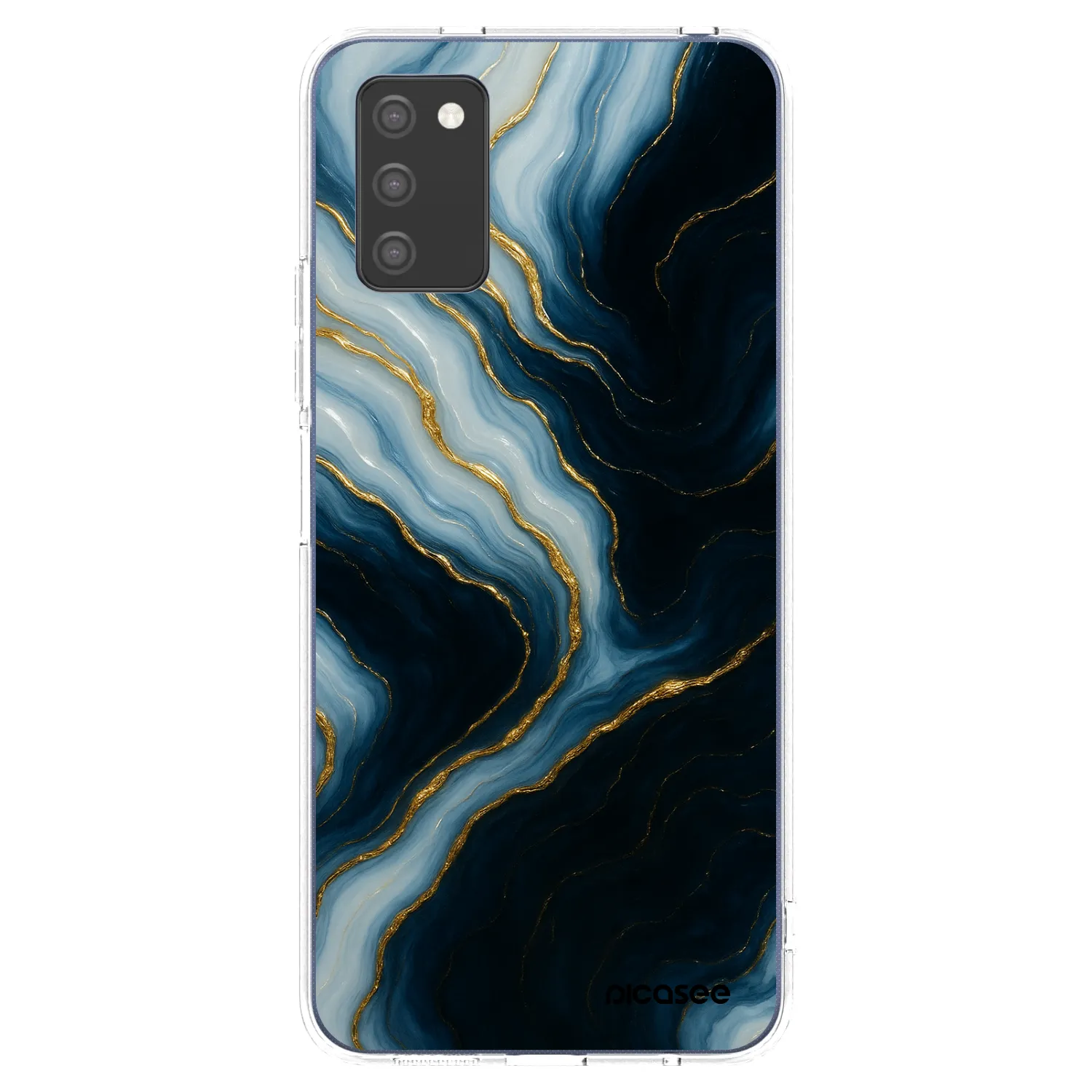 Picasee silikonowe przeźroczyste etui na Samsung Galaxy A03s A037G - Luna