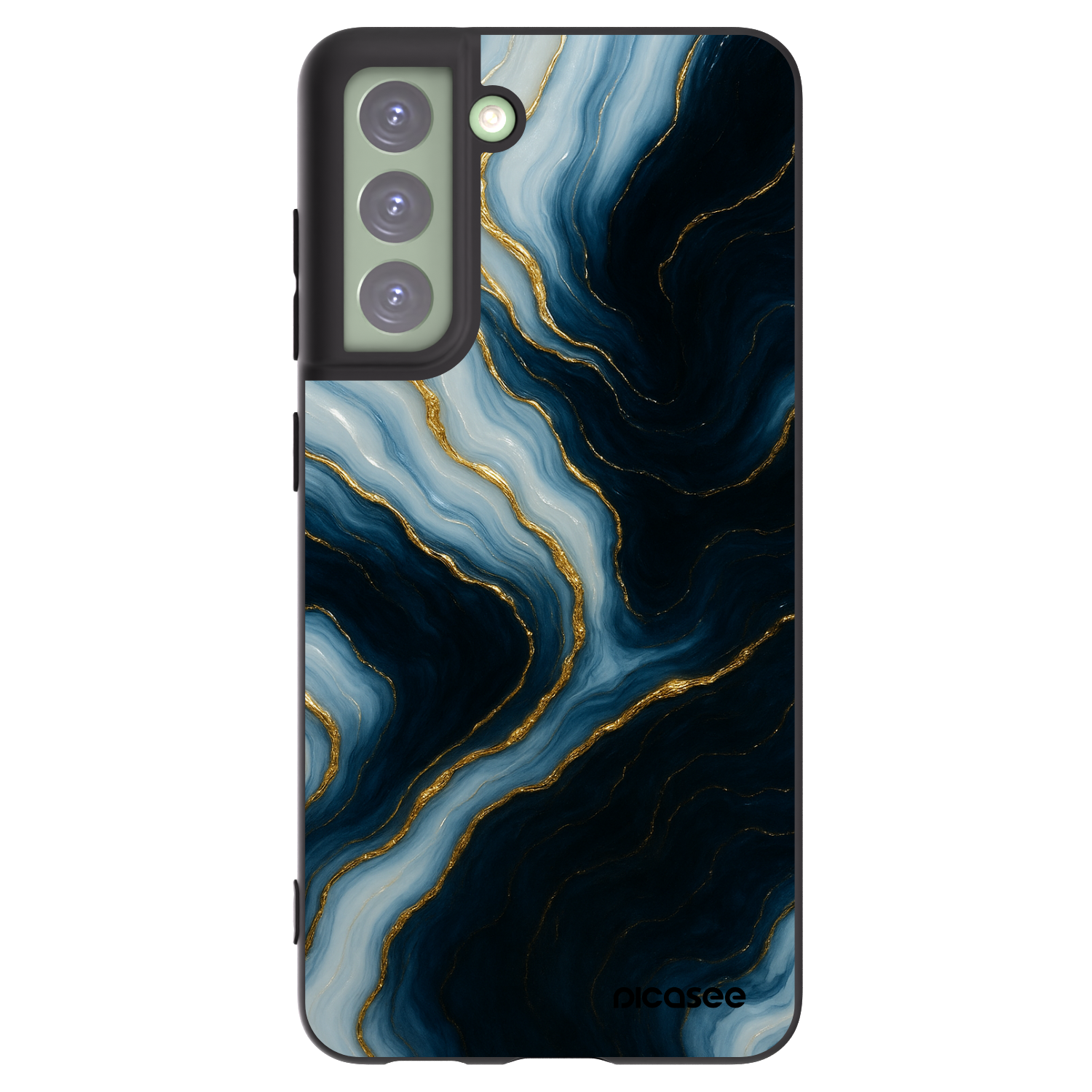Picasee silikonowe czarne etui na Samsung Galaxy S21 FE 5G - Luna