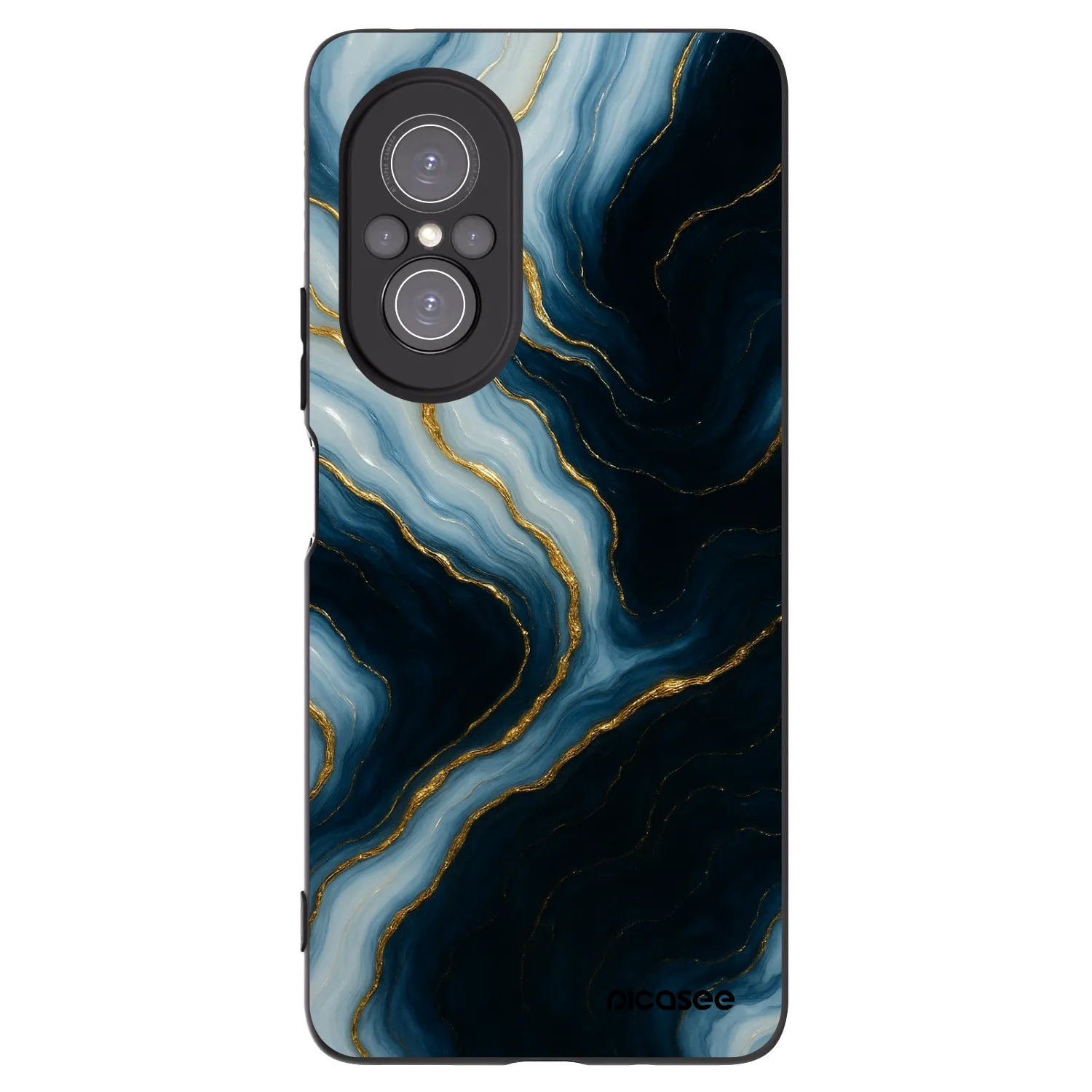 Picasee silikonowe czarne etui na Huawei Nova 9 SE - Luna
