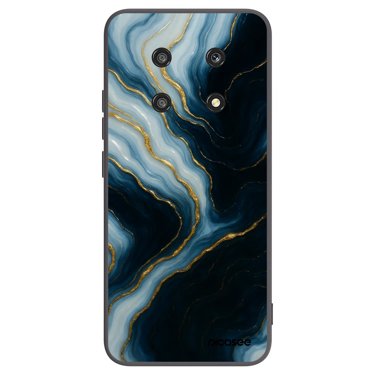 Picasee silikonowe czarne etui na Honor Magic4 Lite 5G - Luna