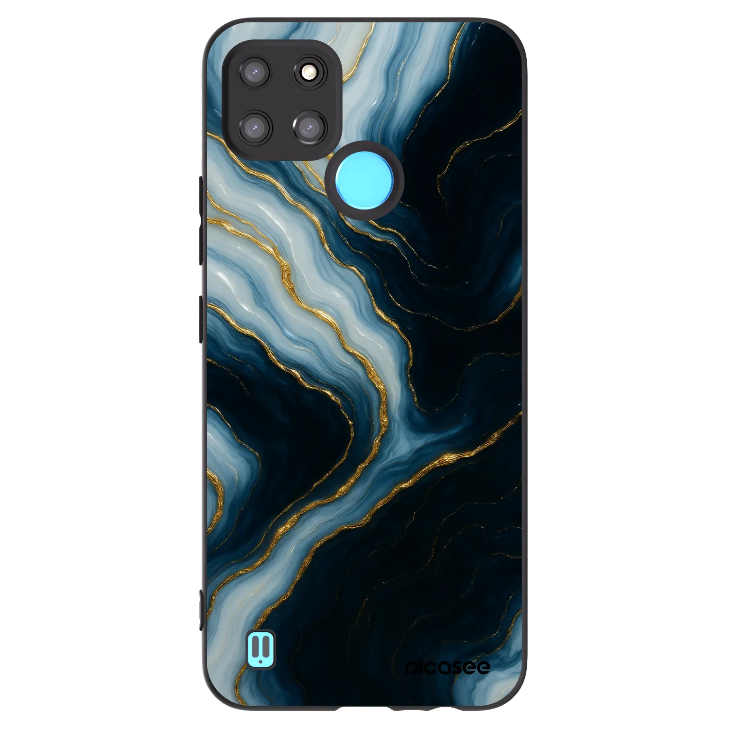 Picasee silikonowe czarne etui na Realme C21Y - Luna