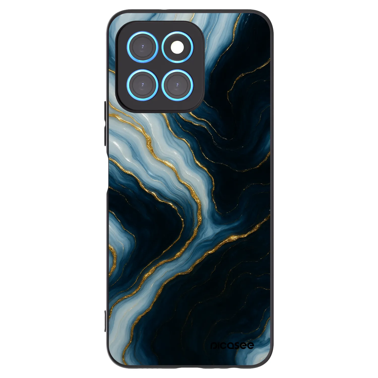 Picasee silikonowe czarne etui na Honor X6 - Luna