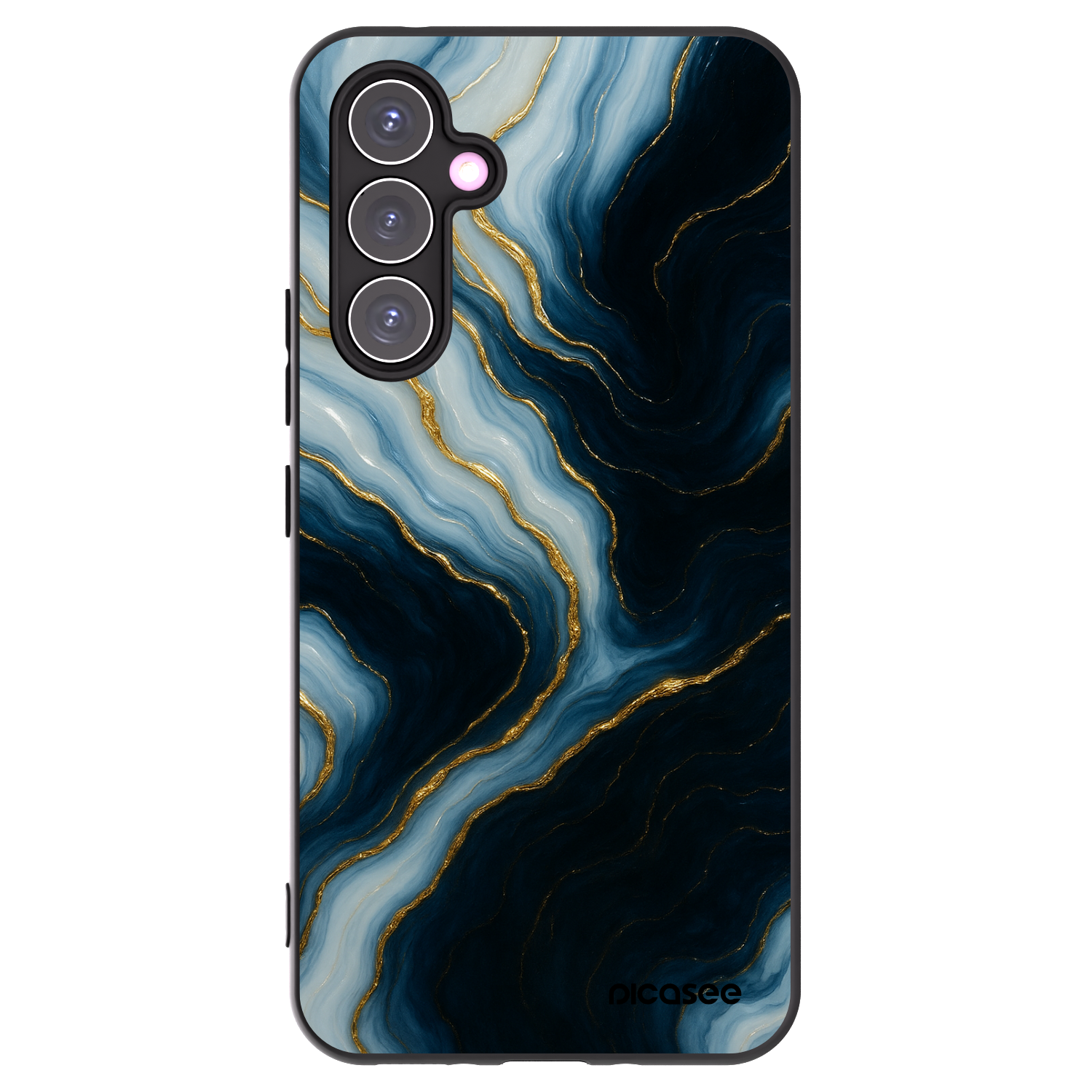 Picasee silikonowe czarne etui na Samsung Galaxy A54 5G A546B - Luna