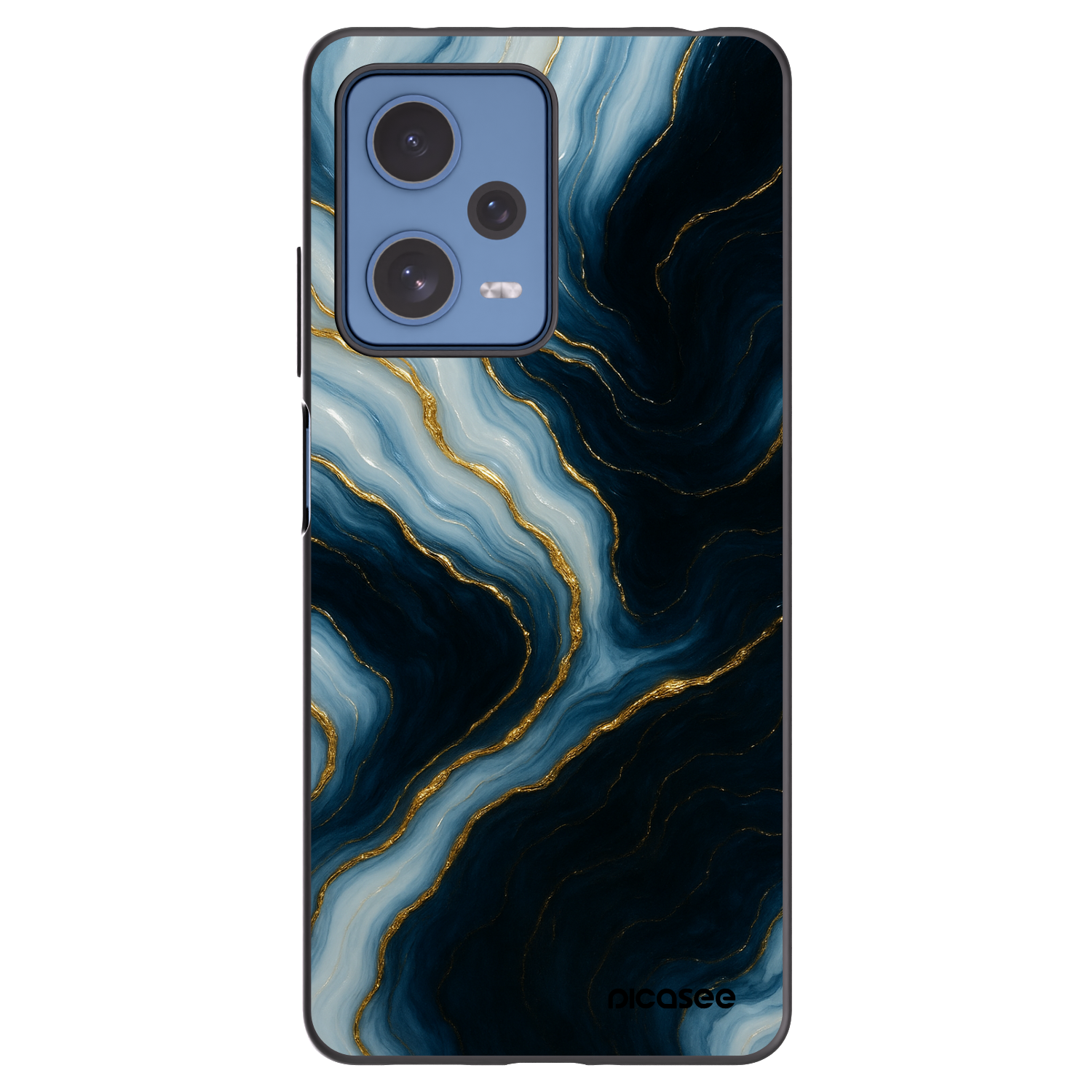 Picasee silikonowe czarne etui na Xiaomi Redmi Note 12 Pro 5G - Luna
