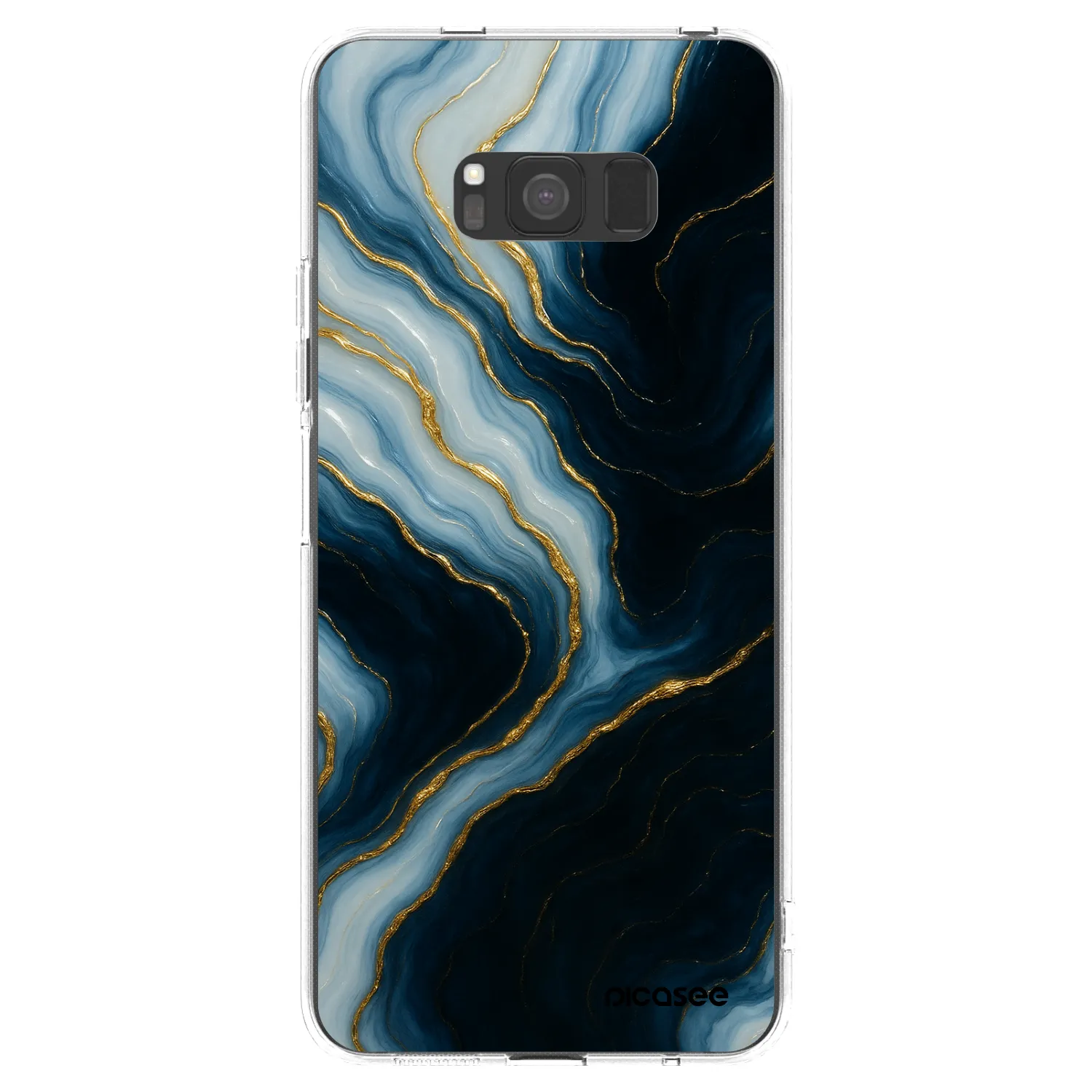 Picasee silikonowe przeźroczyste etui na Samsung Galaxy S8 G950F - Luna