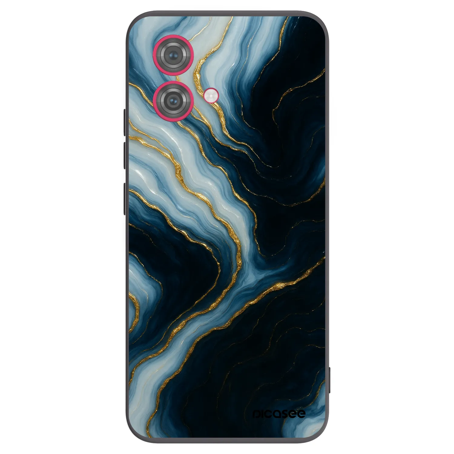 Picasee silikonowe czarne etui na Motorola Moto G84 5G - Luna
