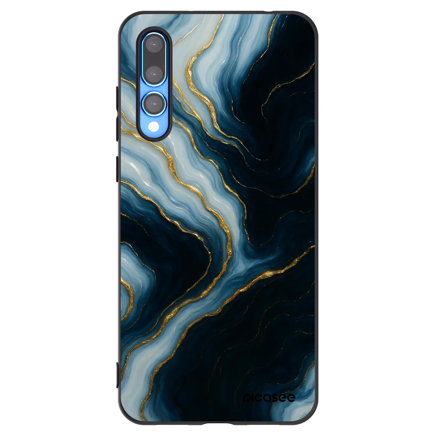 Picasee silikonowe czarne etui na Huawei P20 Pro - Luna