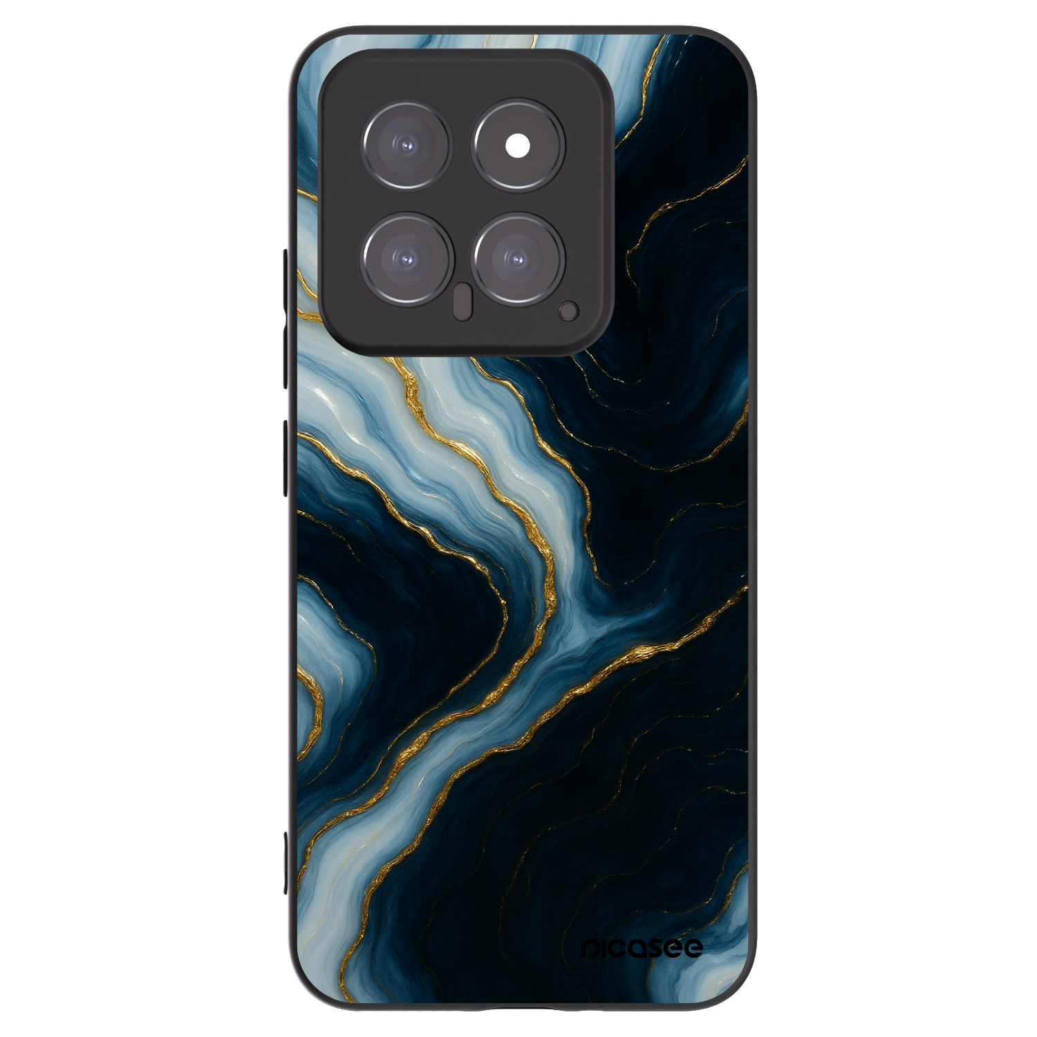Picasee silikonowe czarne etui na Xiaomi 14 - Luna