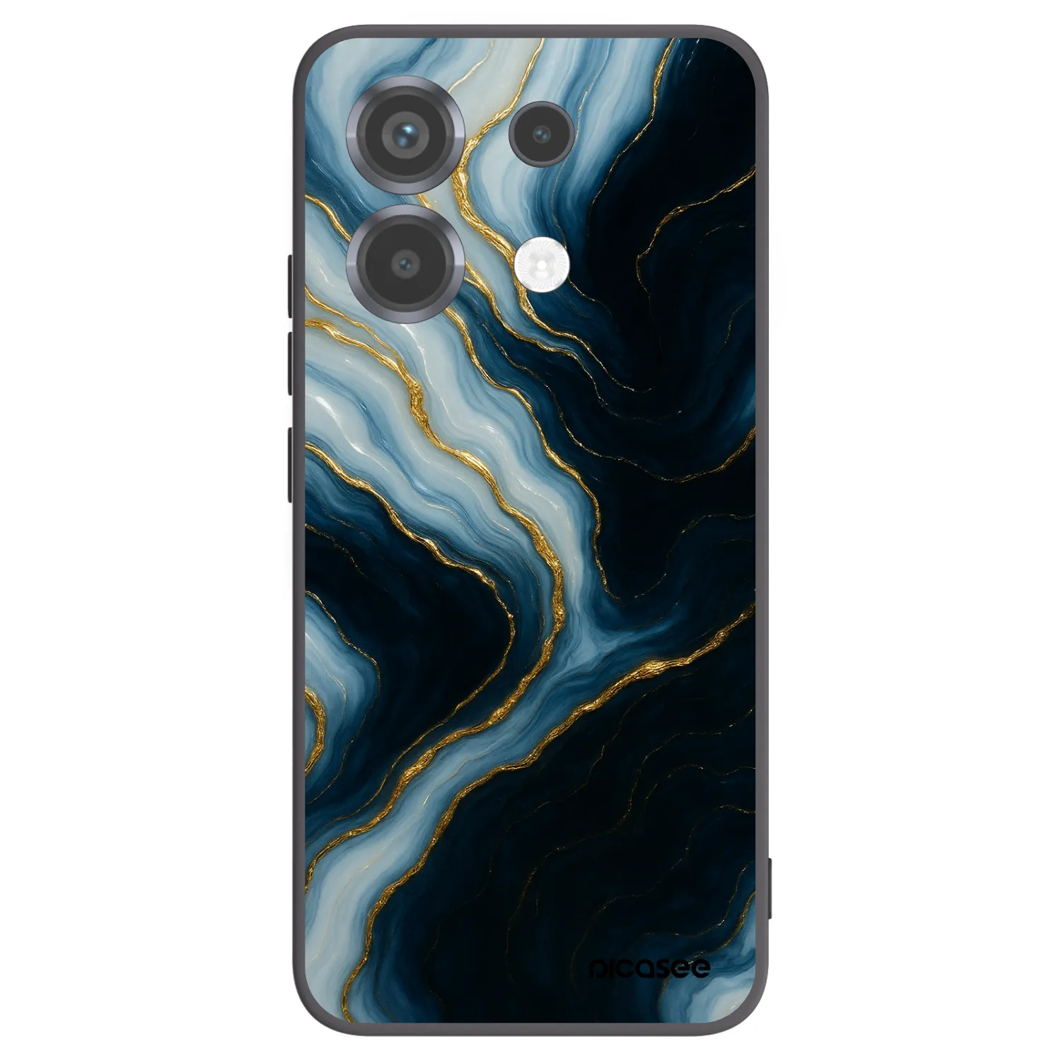 Picasee silikonowe czarne etui na Xiaomi Poco X6 - Luna