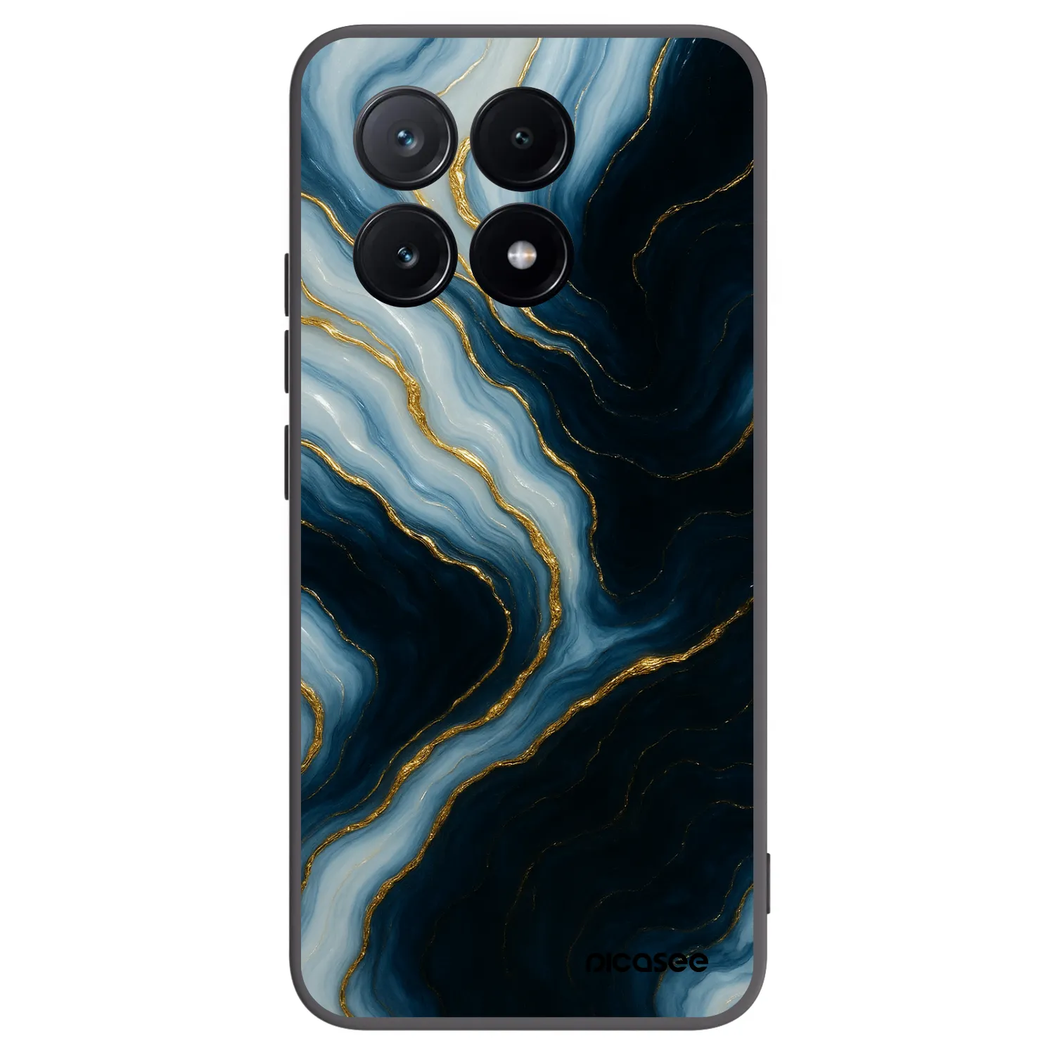 Picasee silikonowe czarne etui na Xiaomi Poco X6 Pro - Luna