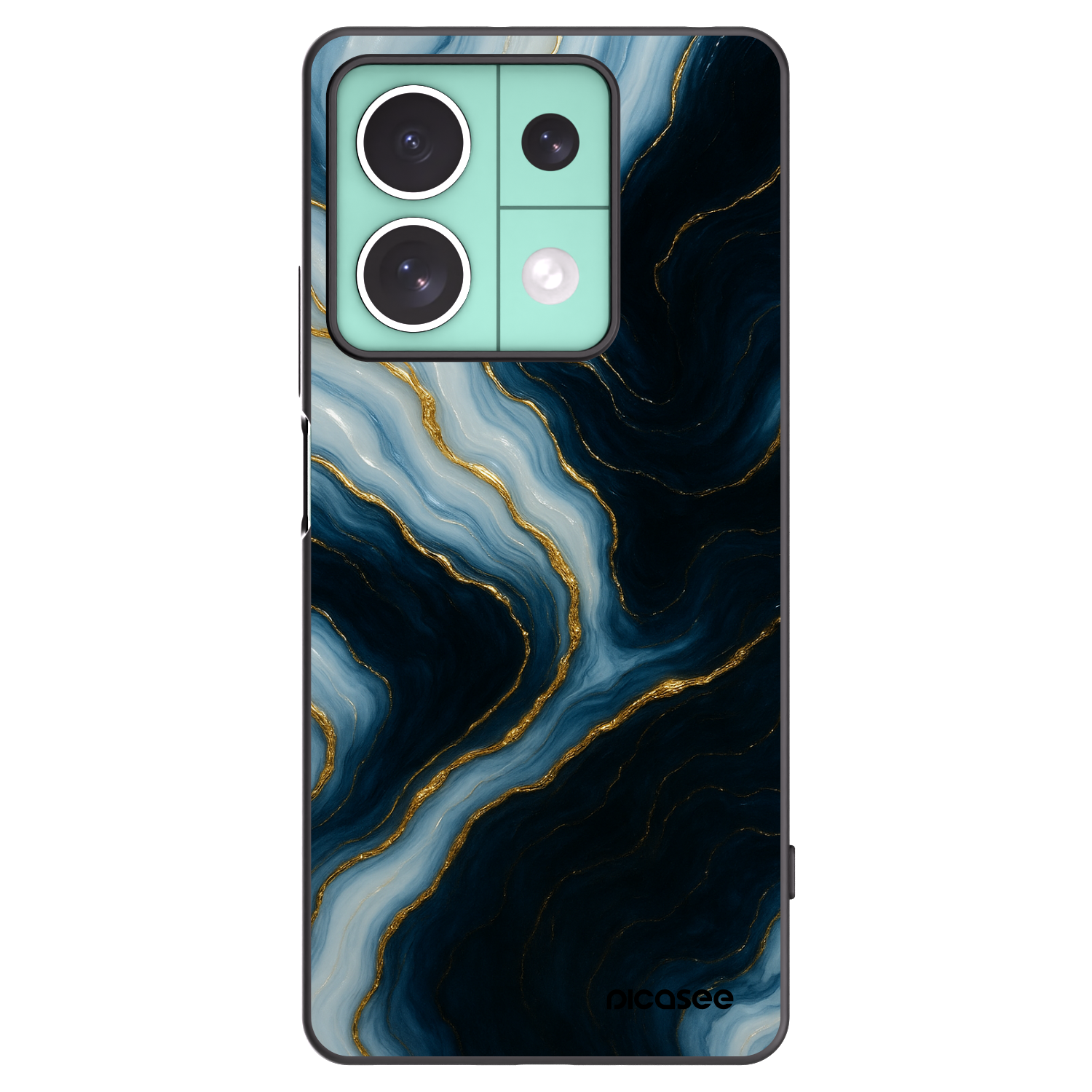 Picasee silikonowe czarne etui na Xiaomi Redmi Note 13 5G - Luna