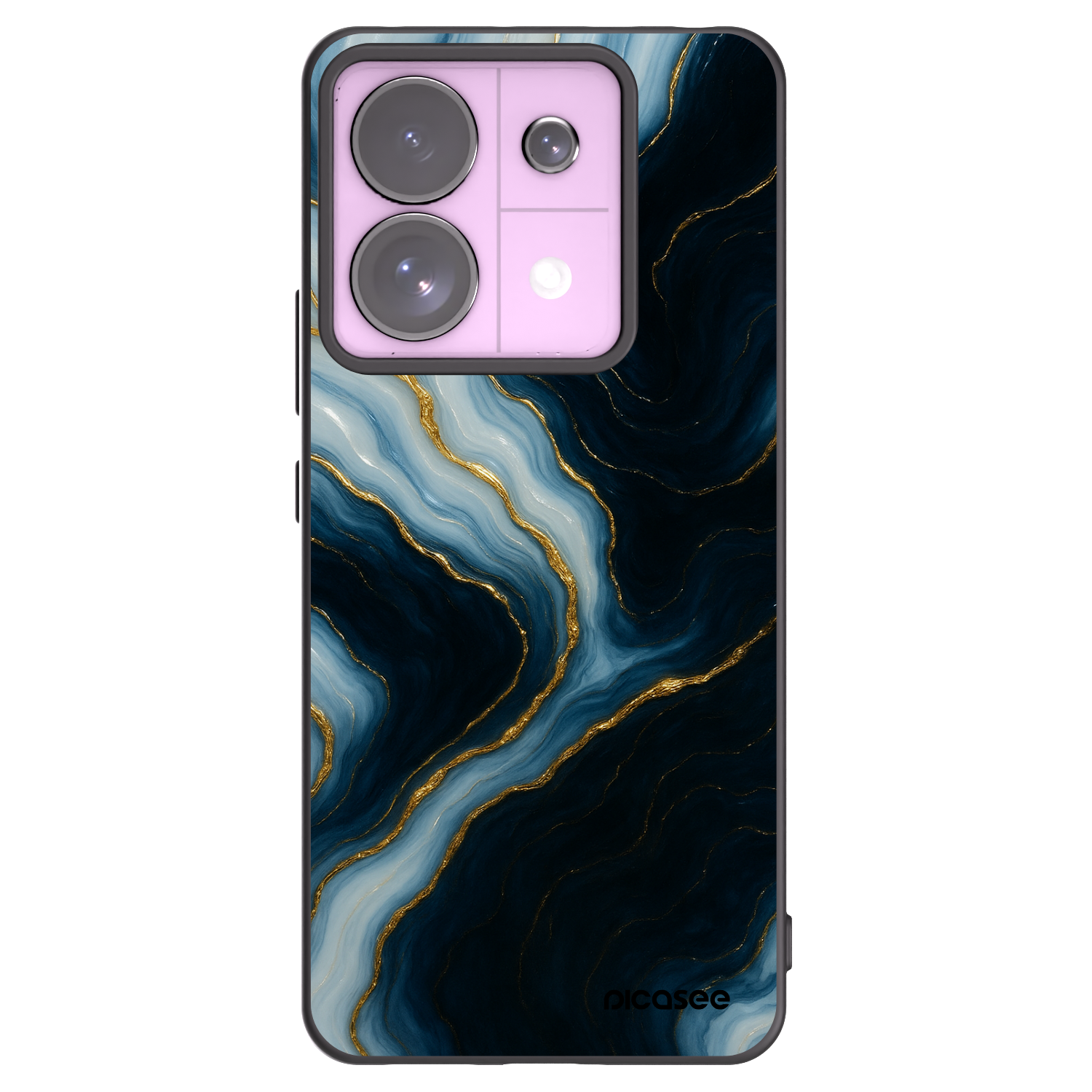 Picasee silikonowe czarne etui na Xiaomi Redmi Note 13 Pro 5G - Luna