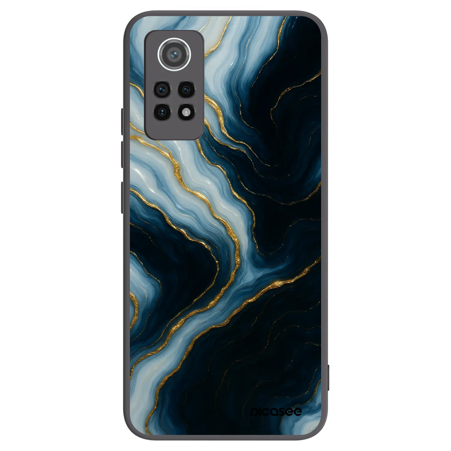 Picasee silikonowe czarne etui na Xiaomi Redmi Note 12 Pro 4G - Luna