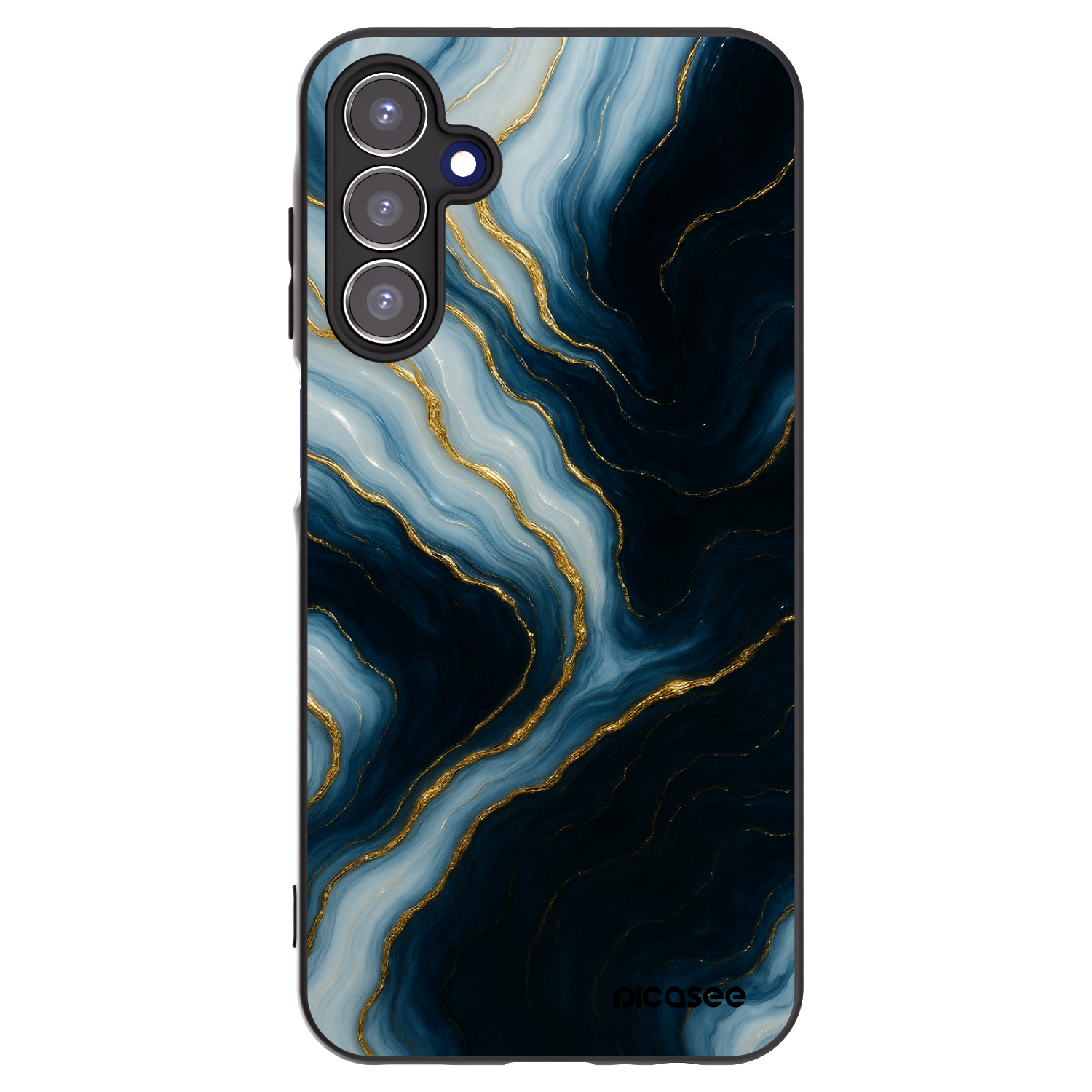 Picasee silikonowe czarne etui na Samsung Galaxy A15 A156B 5G - Luna