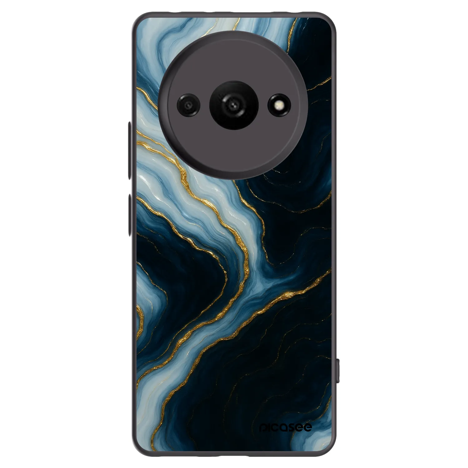 Picasee silikonowe czarne etui na Xiaomi Redmi A3 - Luna