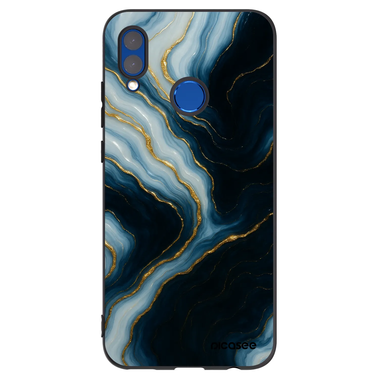Picasee silikonowe czarne etui na Huawei P Smart 2019 - Luna