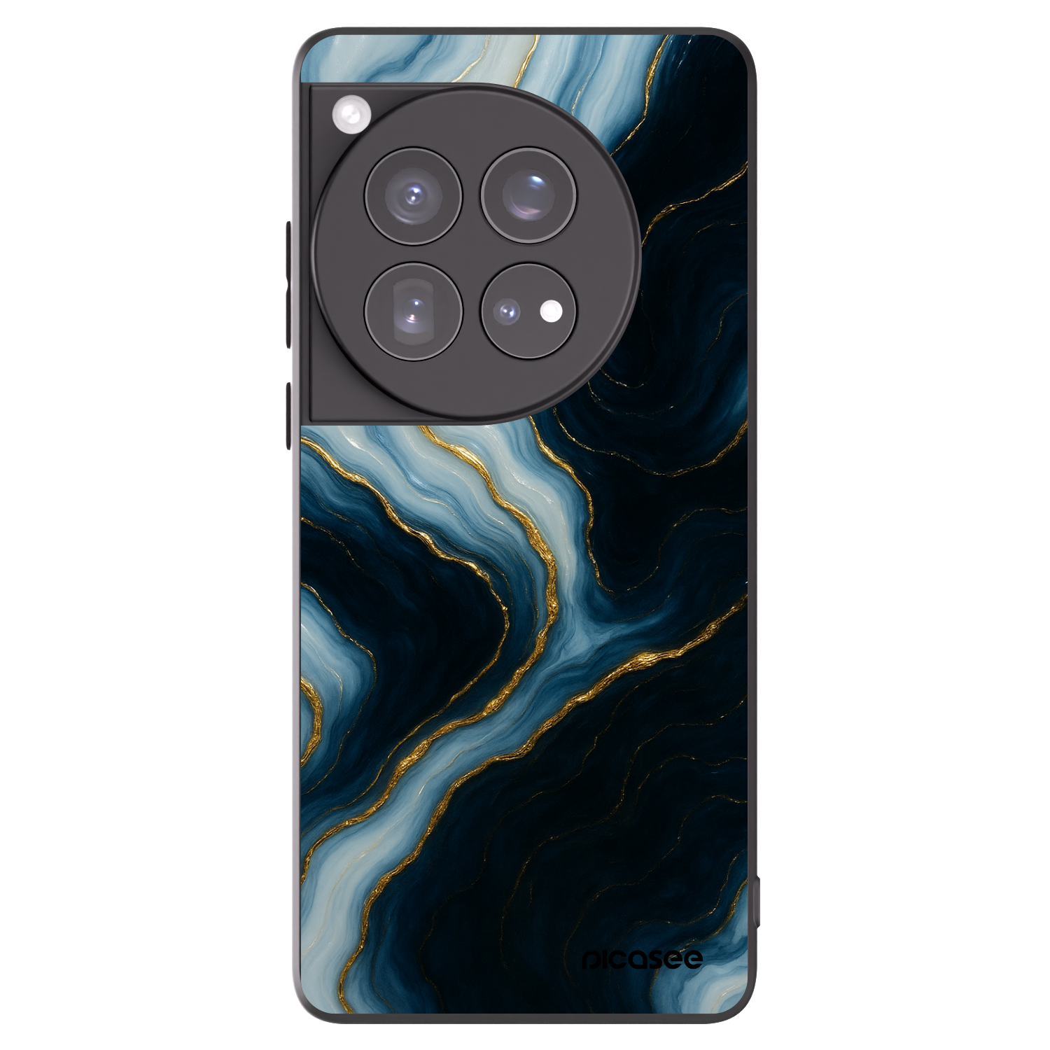 Picasee silikonowe czarne etui na OnePlus 12 5G - Luna