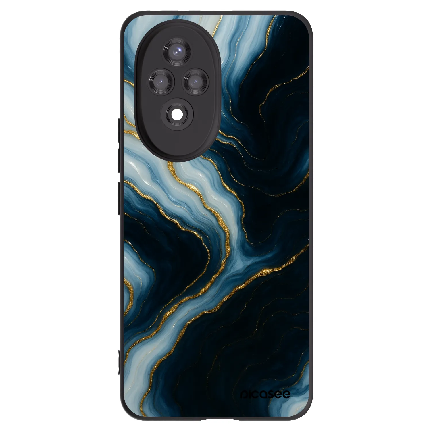 Picasee silikonowe czarne etui na Honor 200 Pro 5G - Luna