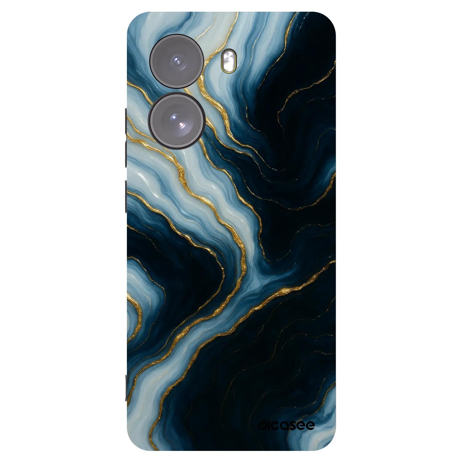 Picasee silikonowe czarne etui na Xiaomi Poco X7 - Luna