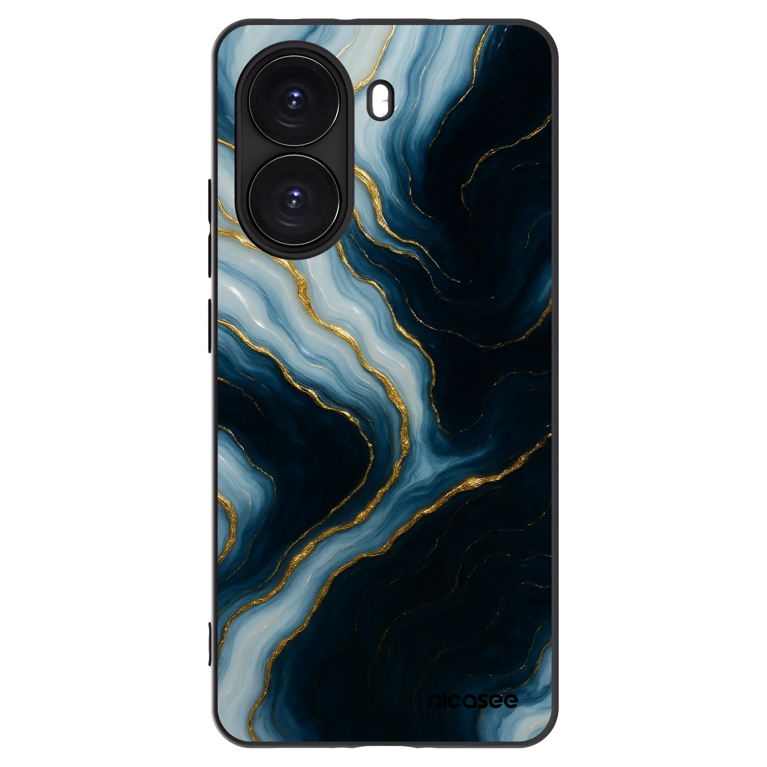 Picasee silikonowe czarne etui na Xiaomi Poco X7 Pro 5G - Luna